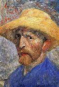 Self-Portrait in a Straw Hat